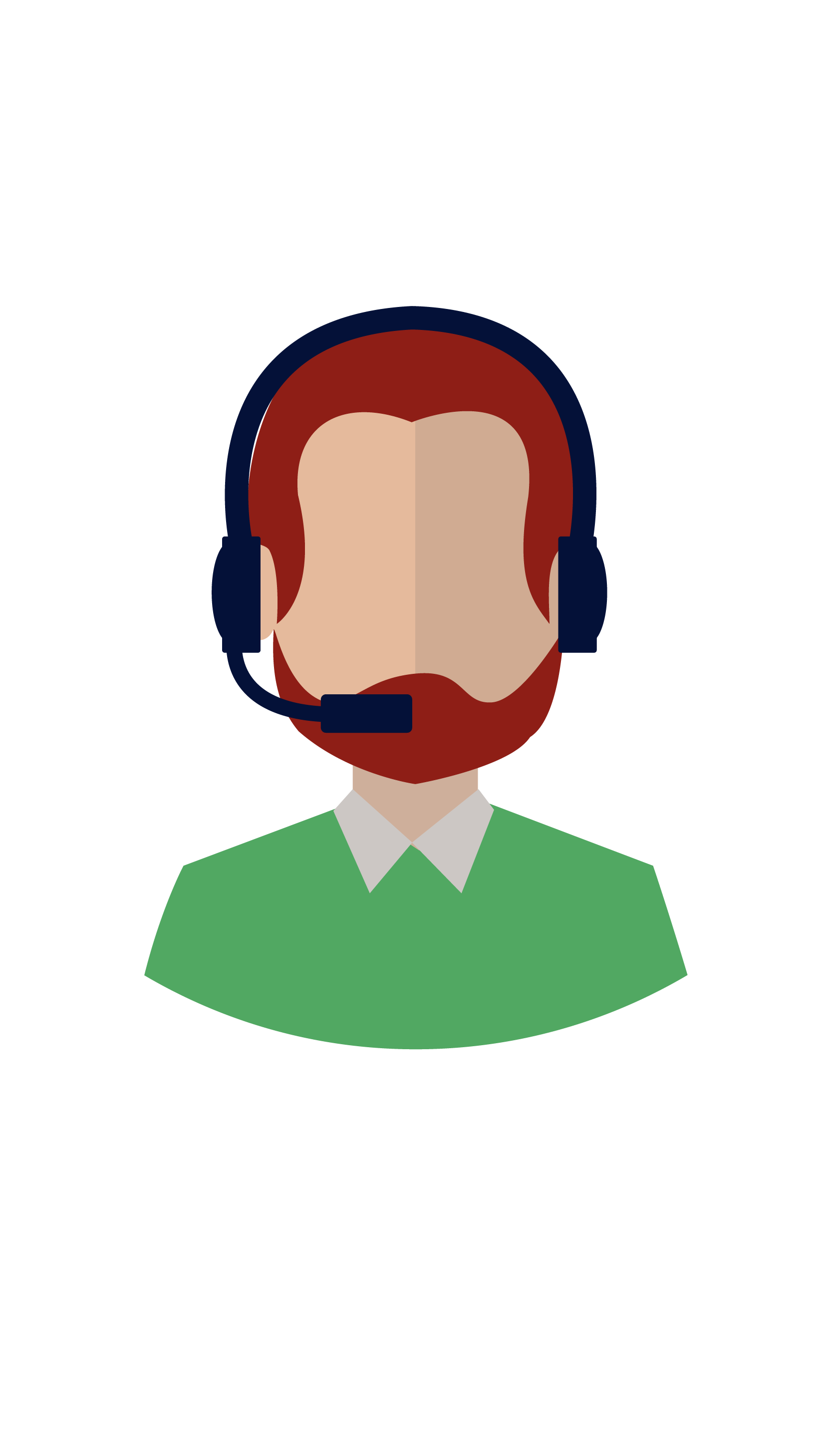 get in touch man illustration